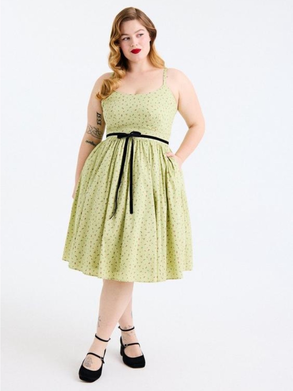 Torrid Retro Chic Floral Pinup Plus Size Floral Dress 0 XL NWT